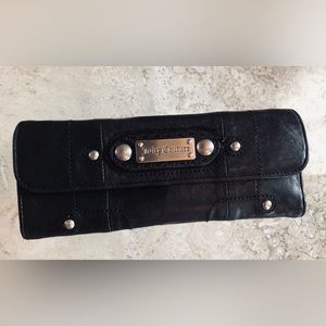 Juicy Couture, Black Leather Trifold Wallet, Juicy Princess, Mad Money, GUC